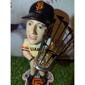 ⚾Tim Lincecum San Francisco Giants Bobblehead 2010 WS Champs Trophy MLB ⚾
